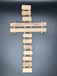 ‘The Lord’s Prayer’ Cross – Holy Land Cross made from Olive Wood - Image 3