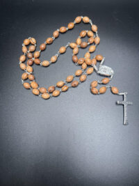 Olive Wood Rosary "Soil, Jerusalem Cross and Crucifix" - Image 2