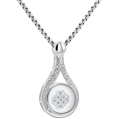 Oil of Gladness’ Spinning ‘Jerusalem Cross’ Silver and Zirconia Necklace - Image 2